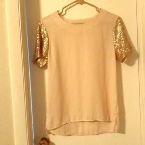 Sparkly sleeve blouse